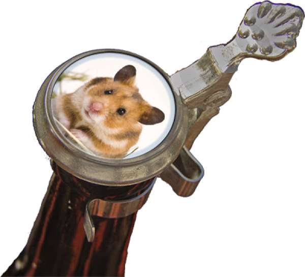 Hamster - Zinndeckel